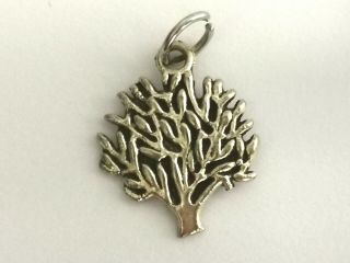 Lovely Silver Tone Tree Of Life Pendant - Metal Detecting Find