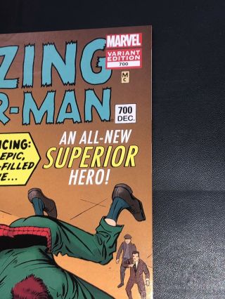 Spider - Man 700 Steve Ditko 1:200 Variant NM Marvel Comics RARE 5