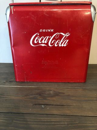 VINTAGE ACTON COCA COLA COKE COOLER COCA COLA 7UP PEPSI ORANGE CRUSH DR PEPPER 2