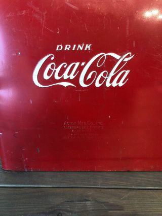 VINTAGE ACTON COCA COLA COKE COOLER COCA COLA 7UP PEPSI ORANGE CRUSH DR PEPPER 3