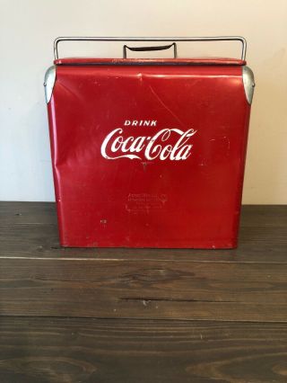 VINTAGE ACTON COCA COLA COKE COOLER COCA COLA 7UP PEPSI ORANGE CRUSH DR PEPPER 5