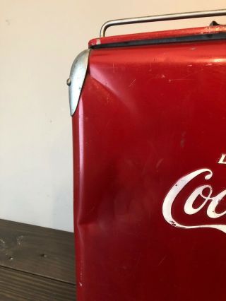 VINTAGE ACTON COCA COLA COKE COOLER COCA COLA 7UP PEPSI ORANGE CRUSH DR PEPPER 6