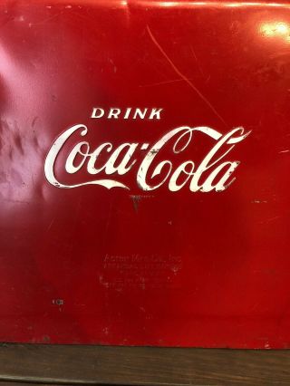 VINTAGE ACTON COCA COLA COKE COOLER COCA COLA 7UP PEPSI ORANGE CRUSH DR PEPPER 7