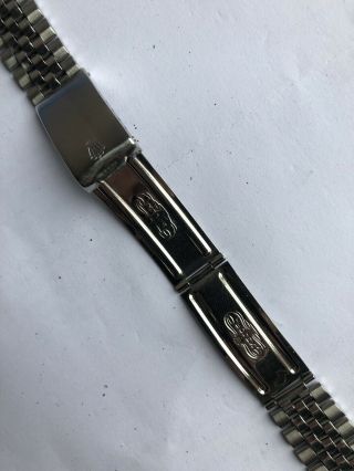 Vintage Authentic Rolex Stainless Steel Bracelet For Ref.  6605,  1601,  1603,  16010 5