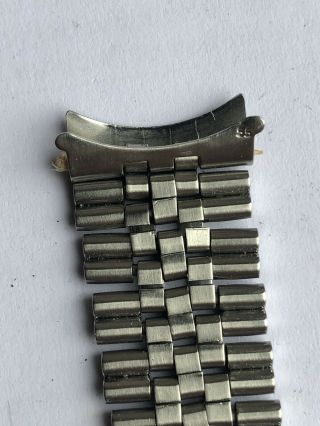 Vintage Authentic Rolex Stainless Steel Bracelet For Ref.  6605,  1601,  1603,  16010 7