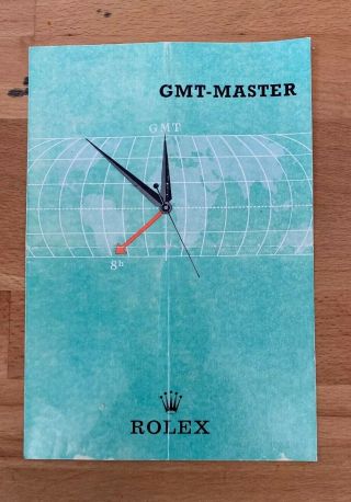 Vintage Rolex Gmt - Master Information Pamphlet Booklet 1966