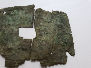 ANCIENT Greek BRONZE PLAQUE BOX WITH RELIEF c515 3