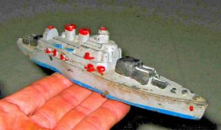 World War 2 Vintage / Antique U.  S.  Navy Battleship Auburn Rubber Toy / U.  S.  Navy