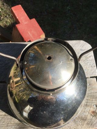Antique Coleman Arc Lantern Dome Shade with Handle & globe Clips 5