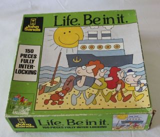 Vintage 1980s John Sands Life Be In It 150 Piece Jigsaw Puzzle Complete