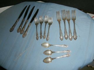 15 Pc Reed & Barton Sterling Silver Flatware Forks Spoon Knife Spanish Baroque ?