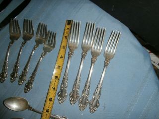 15 pc REED & BARTON STERLING SILVER FLATWARE FORKS SPOON KNIFE SPANISH BAROQUE ? 5