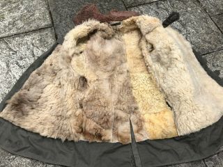 VINTAGE SWEDISH MILITARY SHEEPSKIN COAT 3