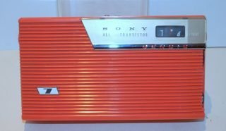 Vtg Sony Tr - 75 Gendis 7 Transistor Radio Japan 1961