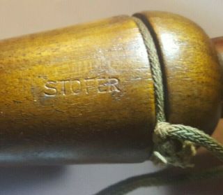 Vintage RARE.  Stofer Duck Call stamped “STOFER” 4