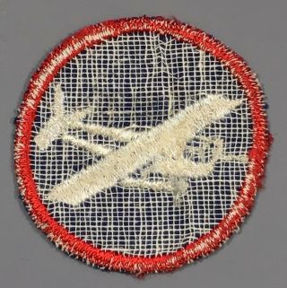 WWII Army Enlisted Glider Overseas Cap Patch Cut Edges No Glow 2