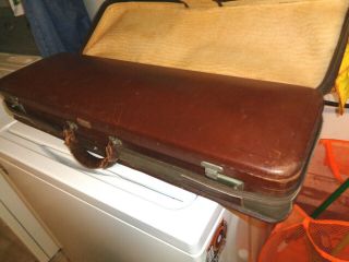 Rare W.  E.  Hill & Sons London,  England Vintage Leather Violin Case Early 1900 