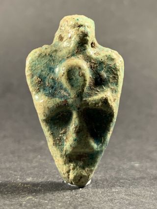 Ancient Egyptian Stone Key Of Life Amulet Pendant Circa 1075 - 715bc