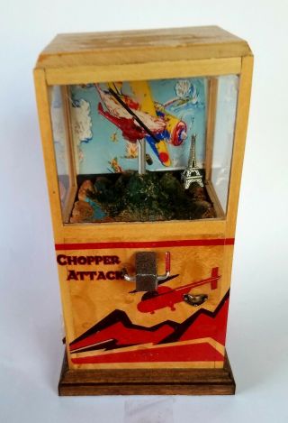 Scary Miniatures Ooak 1/12 Scale Vintage Chopper Attack Arcade Game