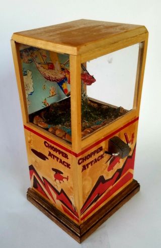 Scary Miniatures OOAK 1/12 scale Vintage Chopper Attack Arcade Game 2