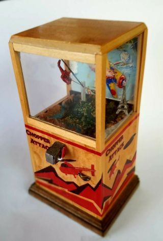 Scary Miniatures OOAK 1/12 scale Vintage Chopper Attack Arcade Game 3