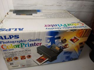 Alps Color Printer Md - 1300 Dye Sublimation,  Factory Rare Find