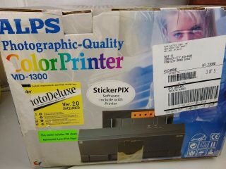 ALPS Color Printer MD - 1300 dye sublimation,  Factory RARE FIND 3