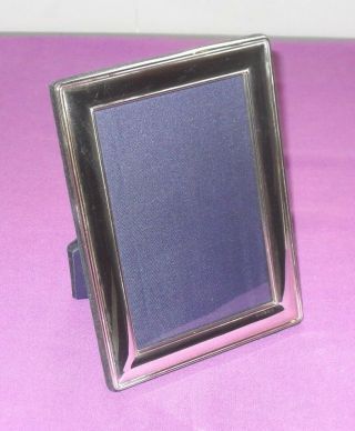 Large Size 7.  5 " Classic Sterling Silver Fully Hallmarked Photo Picture Frame