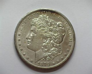 1879 - Cc Morgan Silver Dollar - Capped Cc - Nearly Uncirculated Rare Keydate