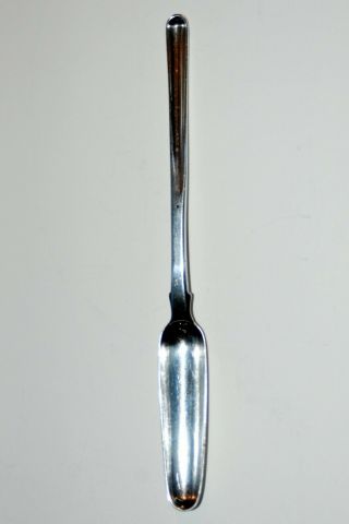 Georgian 1810 Sterling Silver Bone Marrow Spoon London Hallmark