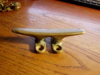 Antique Nautical Bronze/brass 5 " Rope Cleat