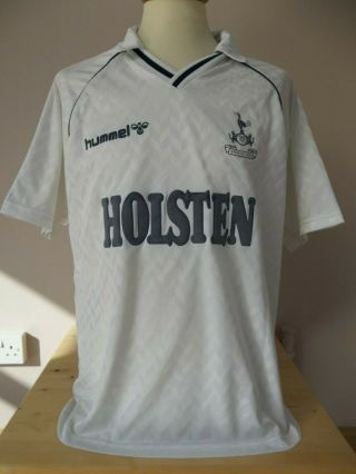 Vintage Tottenham Hotspur Hummel Shirt 1987 Mens Large