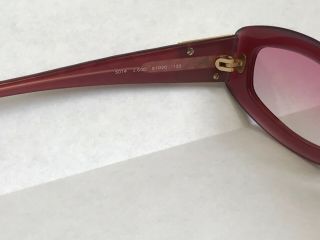 Authentic CHANEL sunglasses red and gold.  Outstanding vintage. 6