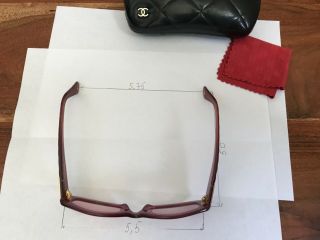 Authentic CHANEL sunglasses red and gold.  Outstanding vintage. 8