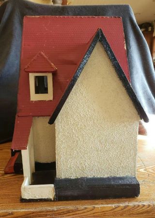 Antique Gottschalk Red Roof Wooden Doll Dollhouse 7