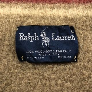 VTG Polo Ralph Lauren Blanket Throw Southwest Indian Style 100 Wool EUC 3