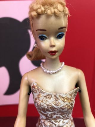 Gorgeous Vintage 3 Barbie blonde ponytail wearing Evening Splendour 961 2