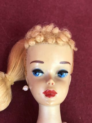 Gorgeous Vintage 3 Barbie blonde ponytail wearing Evening Splendour 961 3