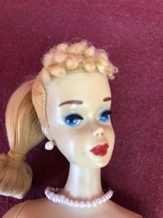 Gorgeous Vintage 3 Barbie blonde ponytail wearing Evening Splendour 961 4