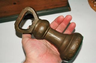 Antique 6.  5lb Bronze Bell Scale Weight 19th Century - Makes A Great Doorstop Too