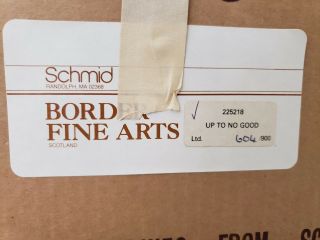 VERY RARE Lowell Davis Up To No Good Figurine Schmid 1981 Border Fine Arts 10