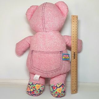 Doodle Bear plush soft toy doll teddy Pink Tyco Vintage 1994 1990s 2