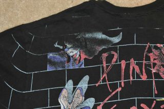 RARE VINTAGE PINK FLOYD THE WALL GRAPHIC T - SHIRT All Over Print - XL Extra Large 8