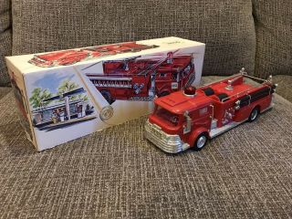 Vintage 1970 Hess Fire Toy Truck W/ Box Gas Oil