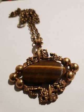 Bronze Pendant With Stone Made In Finland
