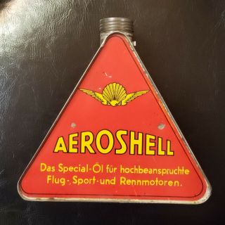 Aeroshell oil can 1920 ' s triangle rare shell 2