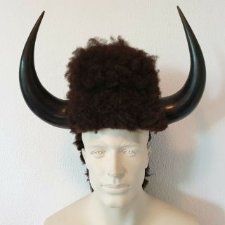 41 Old Antique Native American Buffalo Horn Headdress