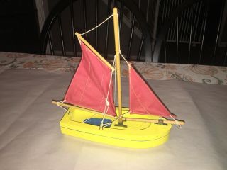 Star Productions Birkenhead England Pond Boat Toy Yellow
