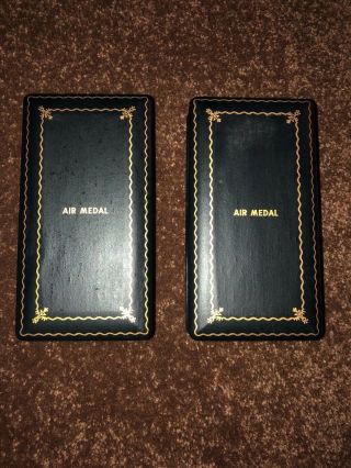 2 Vintage Ww Ii Air Medal Coffin Box