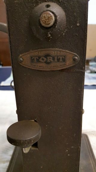 Torit Antique Vertical Platinum Casting Machine - Rare 5